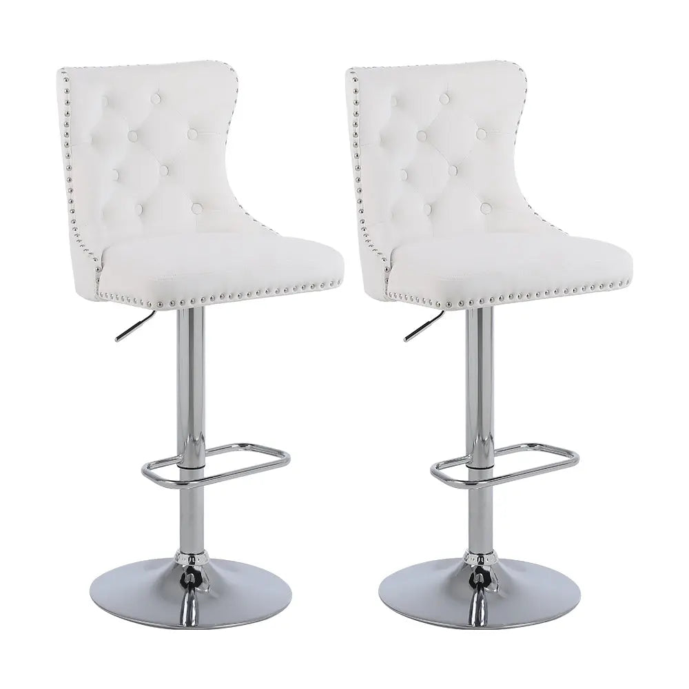 Luxury Velvet High Back Bar Stools - Mikastools