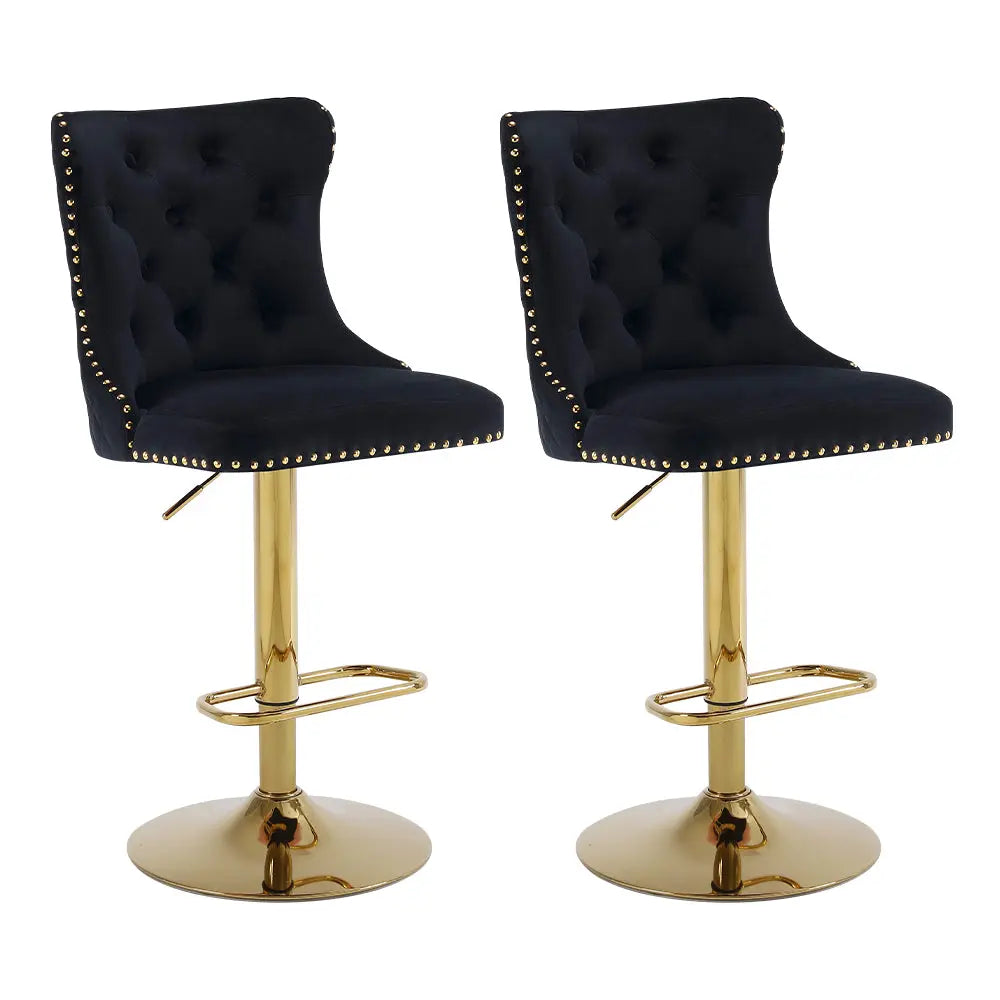 Luxury Velvet High Back Bar Stools - Mikastools