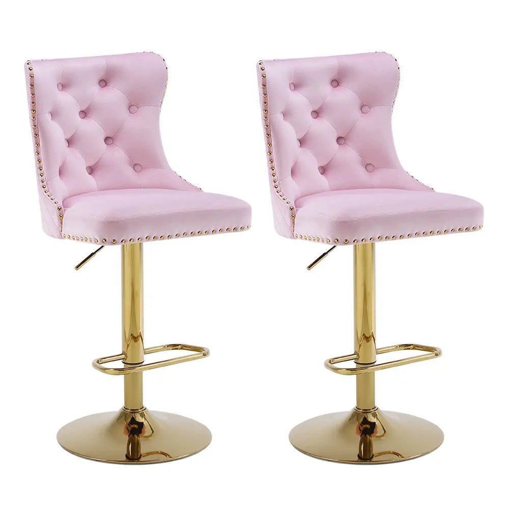 Luxury Velvet High Back Bar Stools - Mikastools