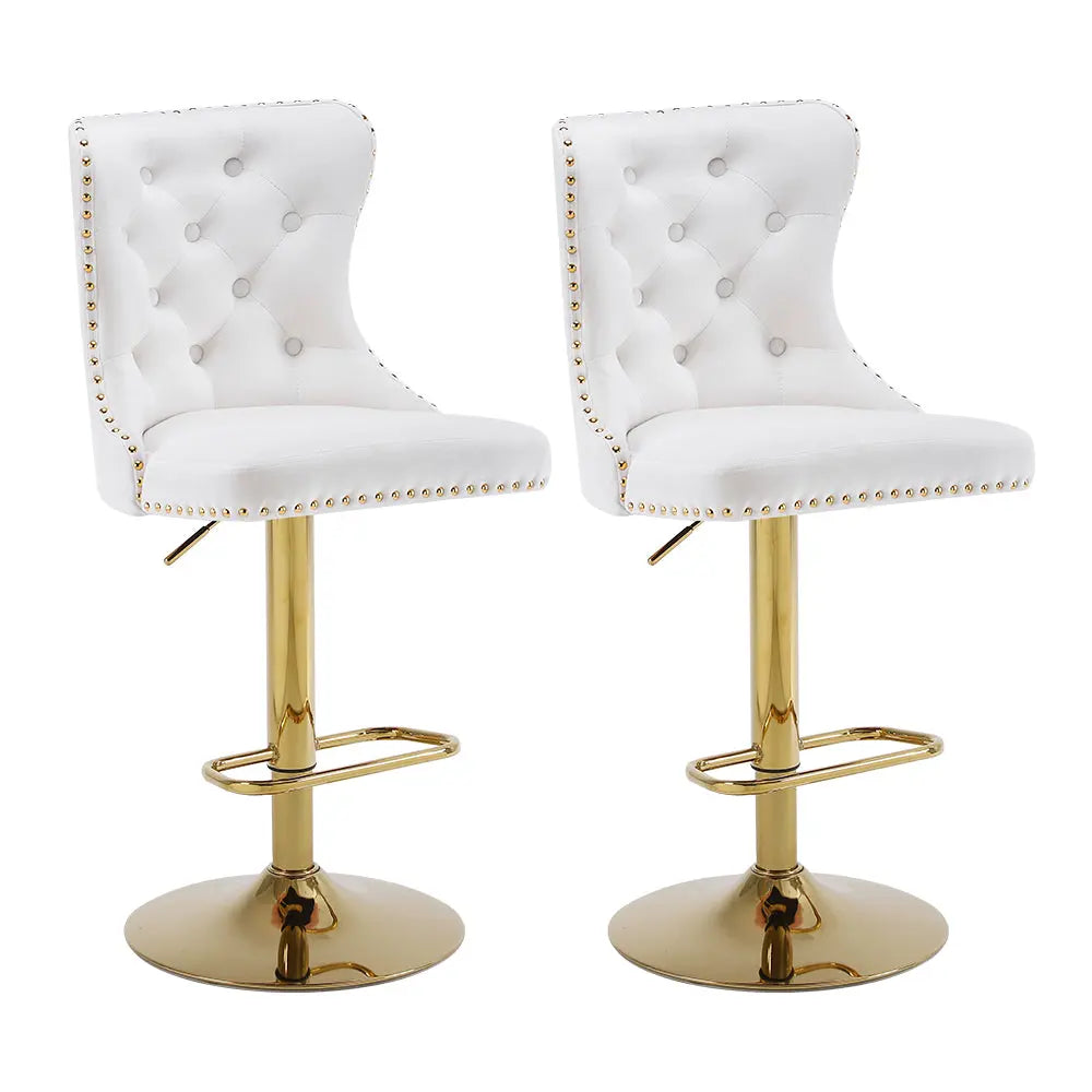 Luxury Velvet High Back Bar Stools - Mikastools