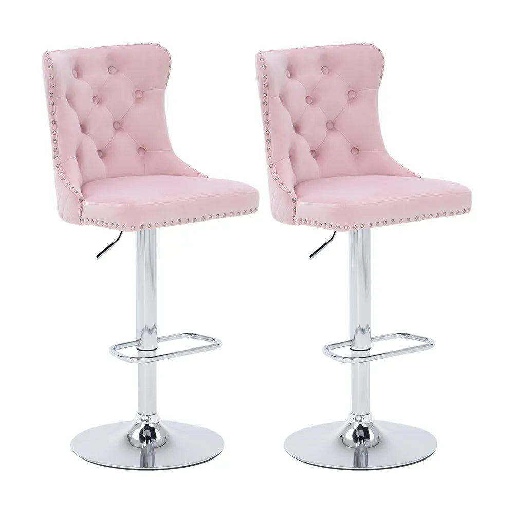 Luxury Velvet High Back Bar Stools - Mikastools