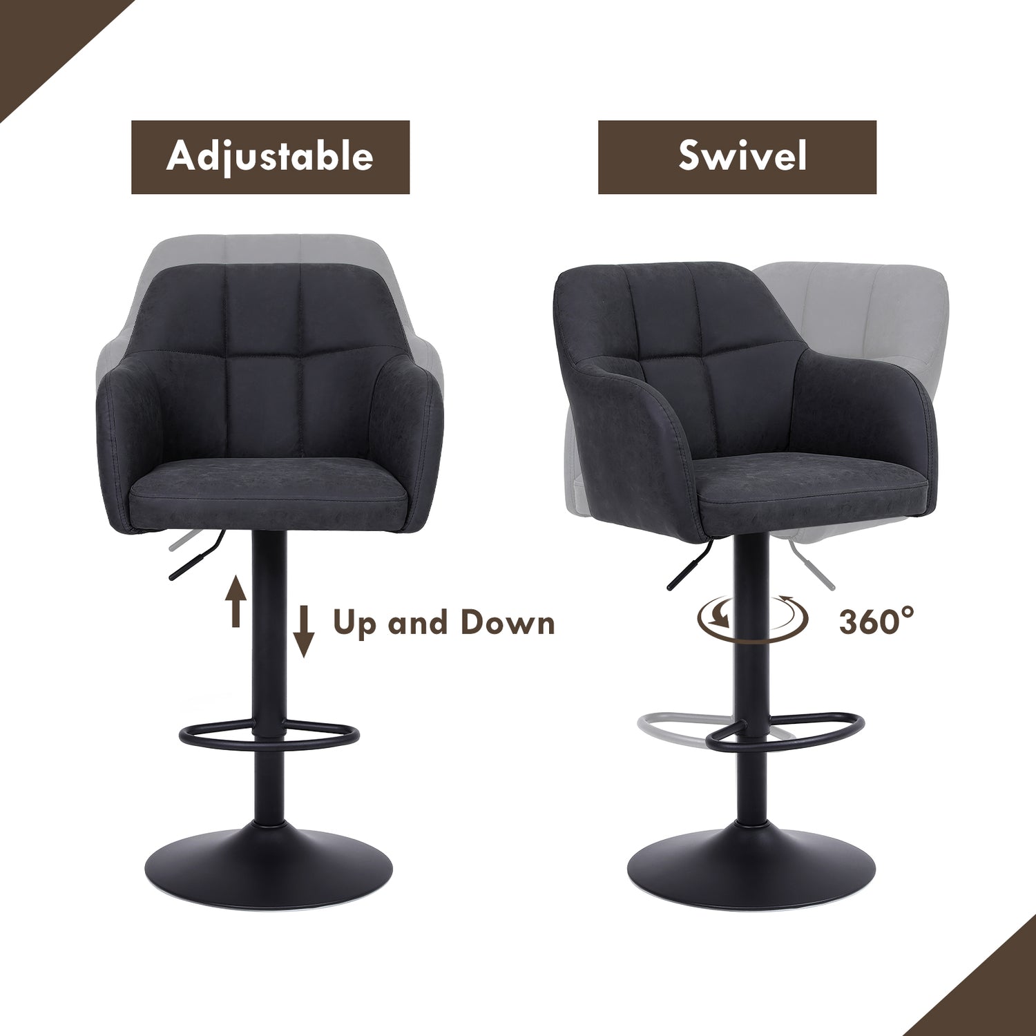 Leather Counter Height Bar Stools
