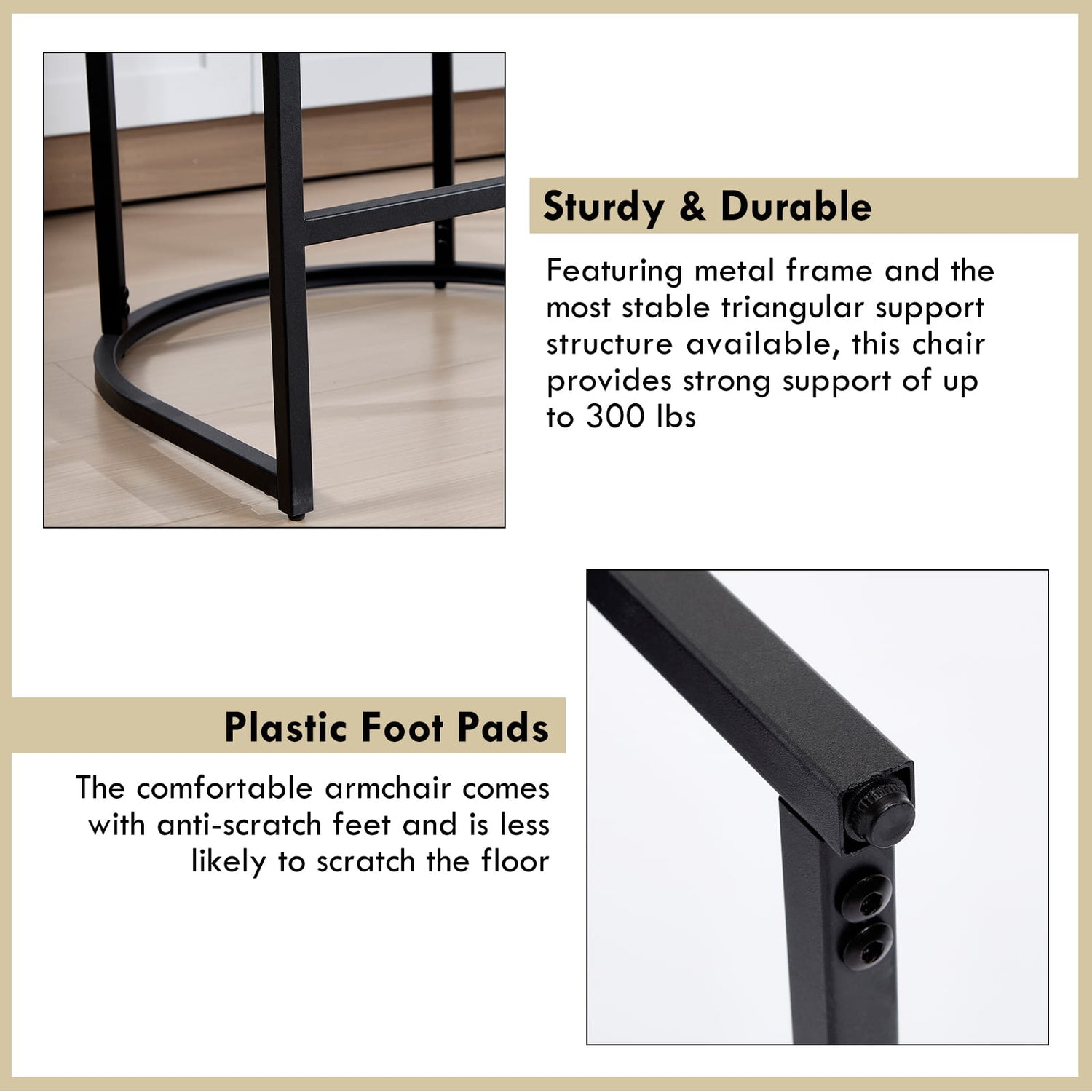 Modern Barrel Back Bar Stools
